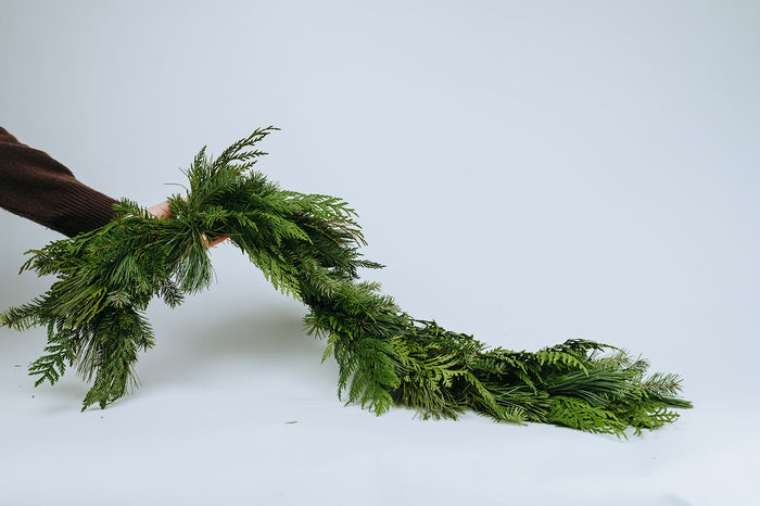 Mixed Winter Green Garland