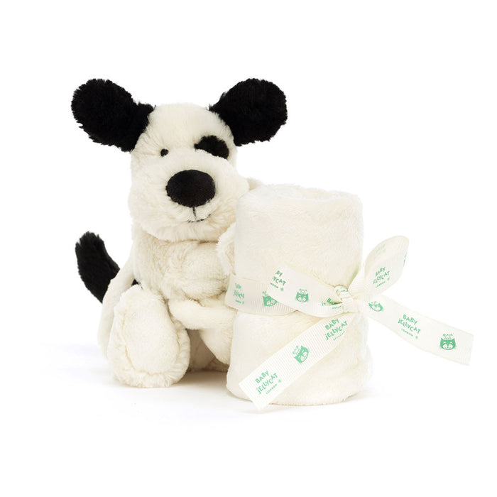 Jellycat - Bashful Black & Cream Puppy Soother
