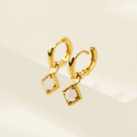 Lover's Tempo - Eclipse Huggie Moon Drop Earrings