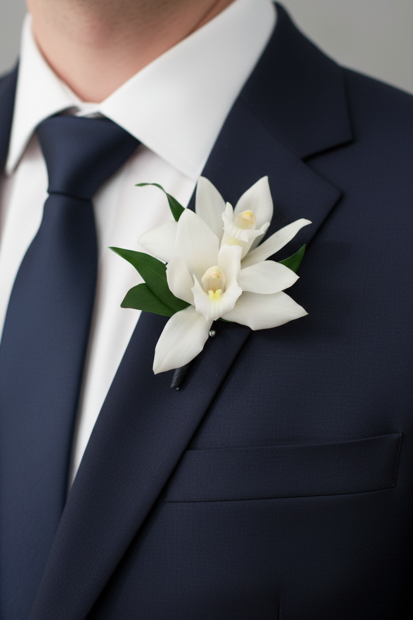 Orchids Boutonniere