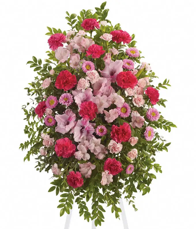 Pink Tribute Standing Spray