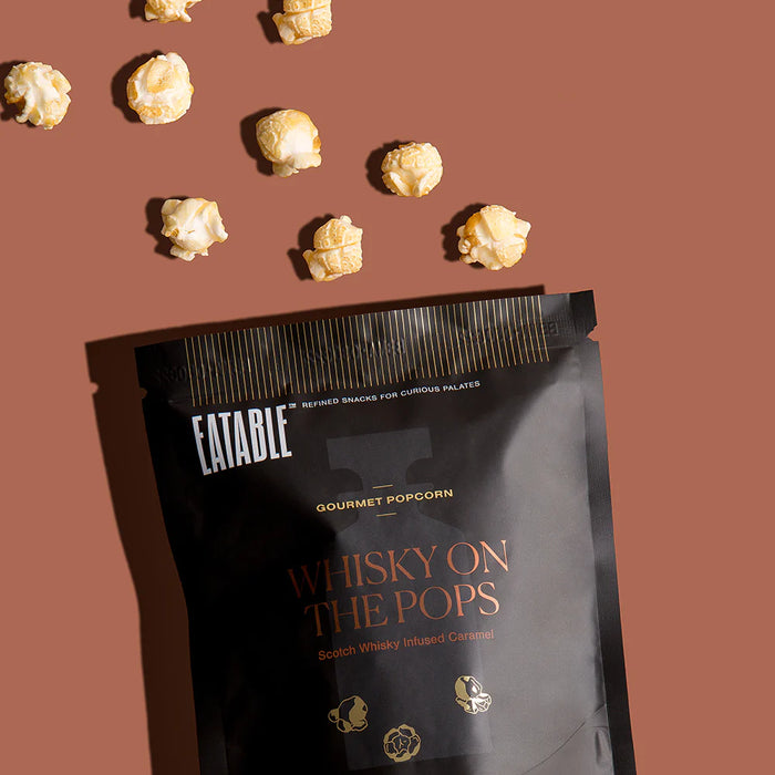 Eatable Whisky on the Pops - Scotch infused Caramel Popcorn