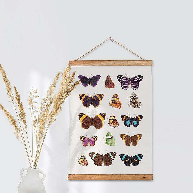 Butterflies Hanging Wall Scroll__The Floral Fixx_The Floral Fixx