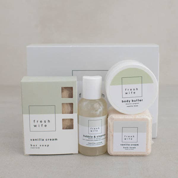 Fresh Wife Soap Company - Vanilla | Cozy & Sweet Gift Set