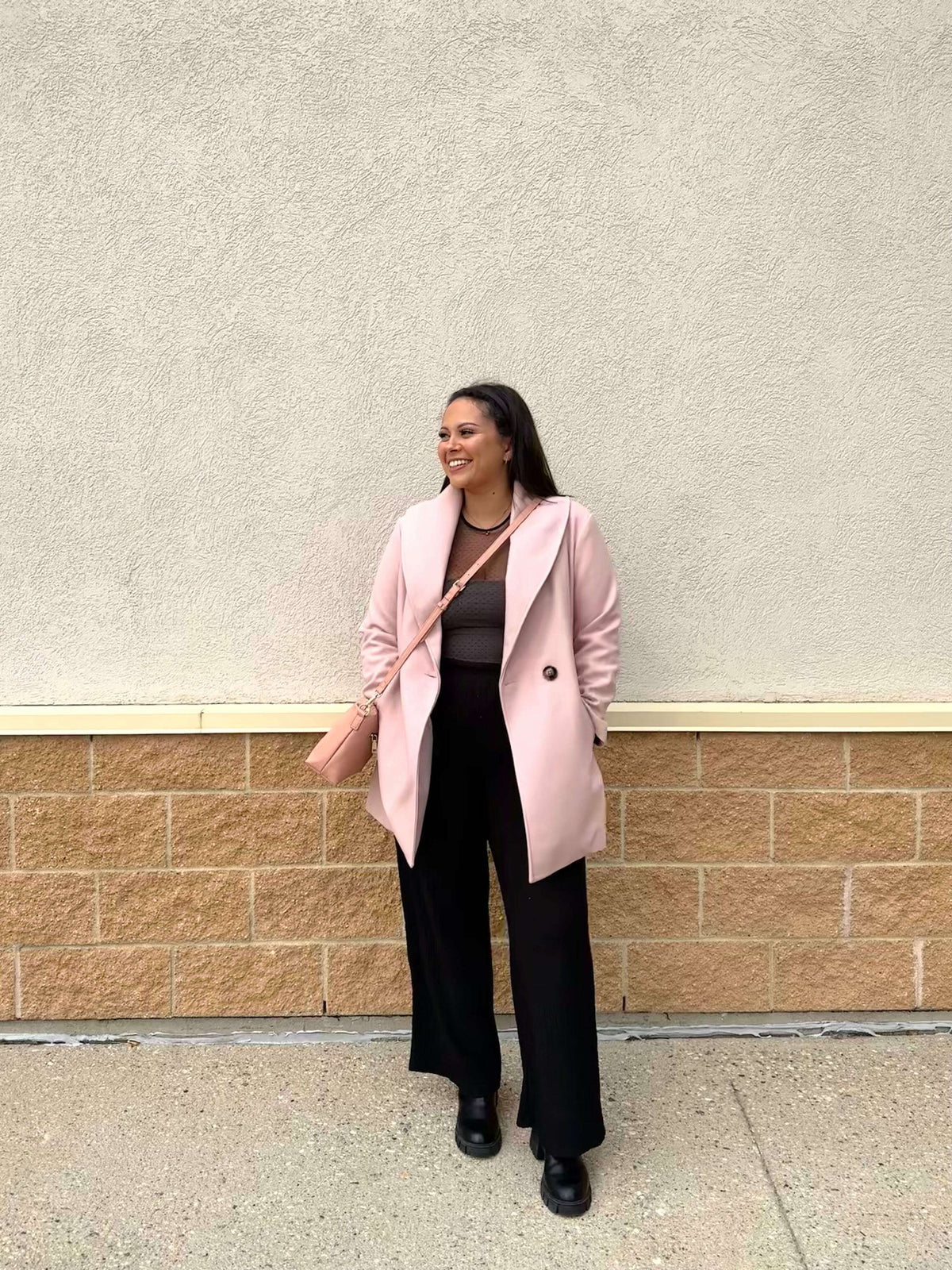 Classic Oversized Peacoat - Pink_L/XL__The Floral Fixx_The Floral Fixx