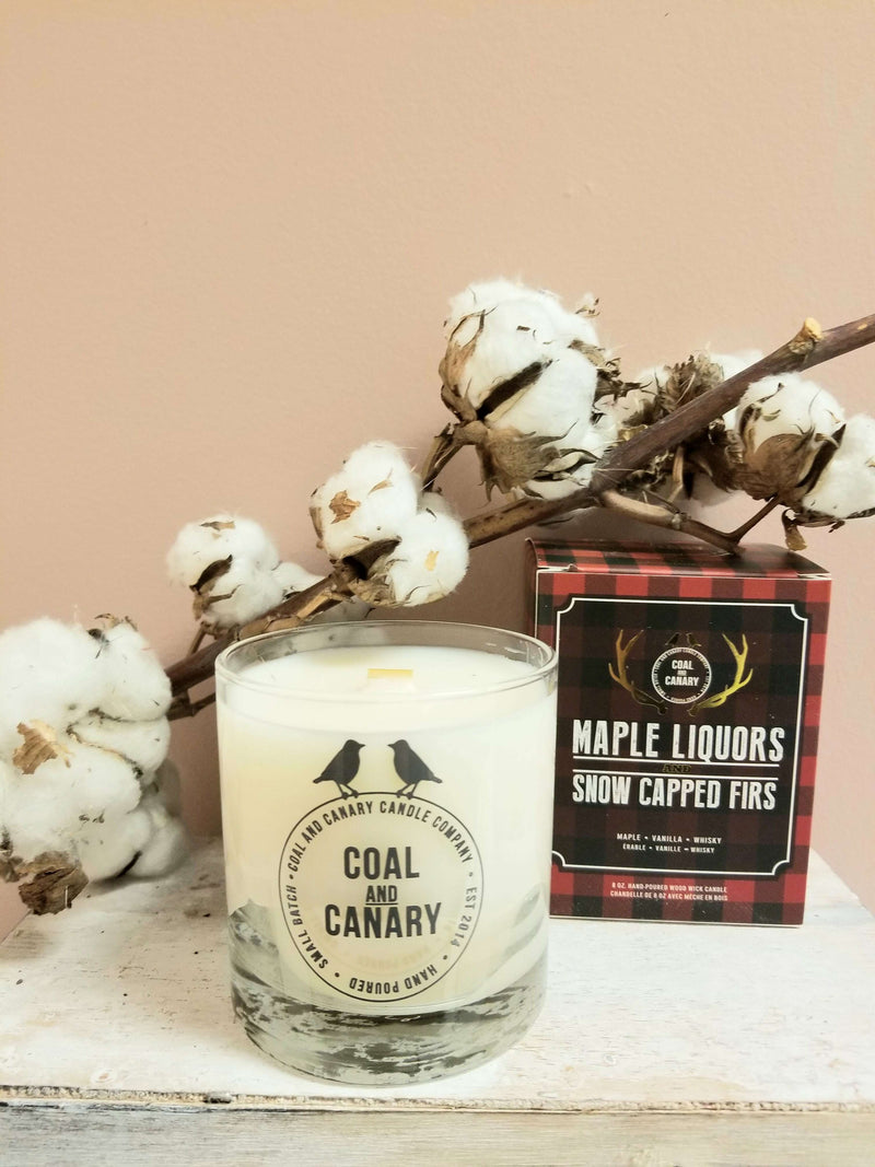 Coal & Canary Candle Co.- Cabin Collection_Maple Liquors & Snow Capped Firs_Giftware_Floral Fixx_The Floral Fixx