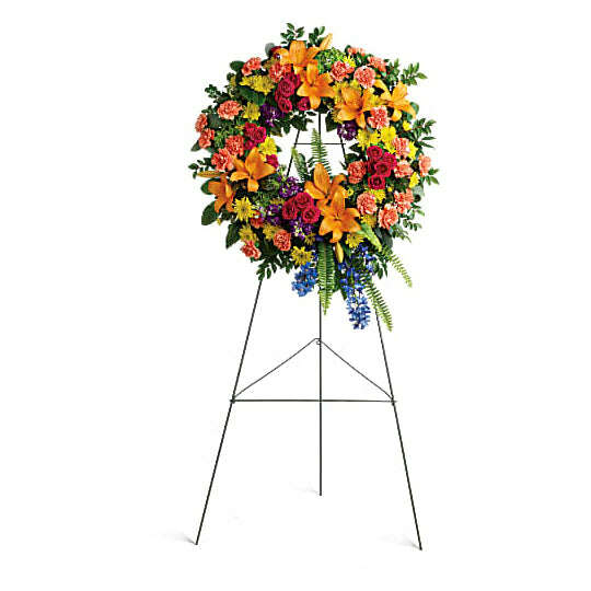 Colorful Serenity Wreath_Flower Arrangement_Floral Fixx_The Floral Fixx