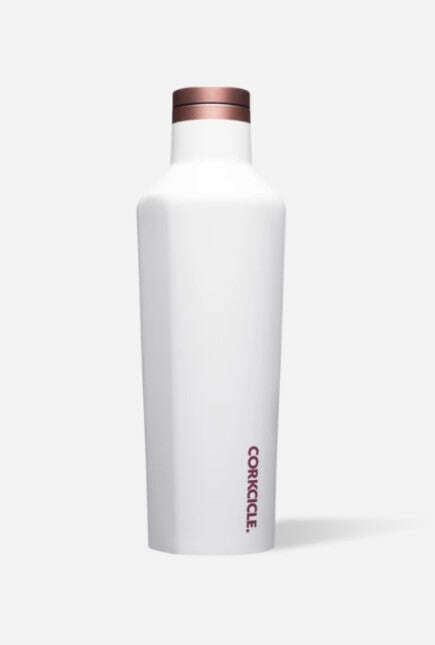 Corkcicle 16 oz Canteen - White Rose__The Floral Fixx_The Floral Fixx