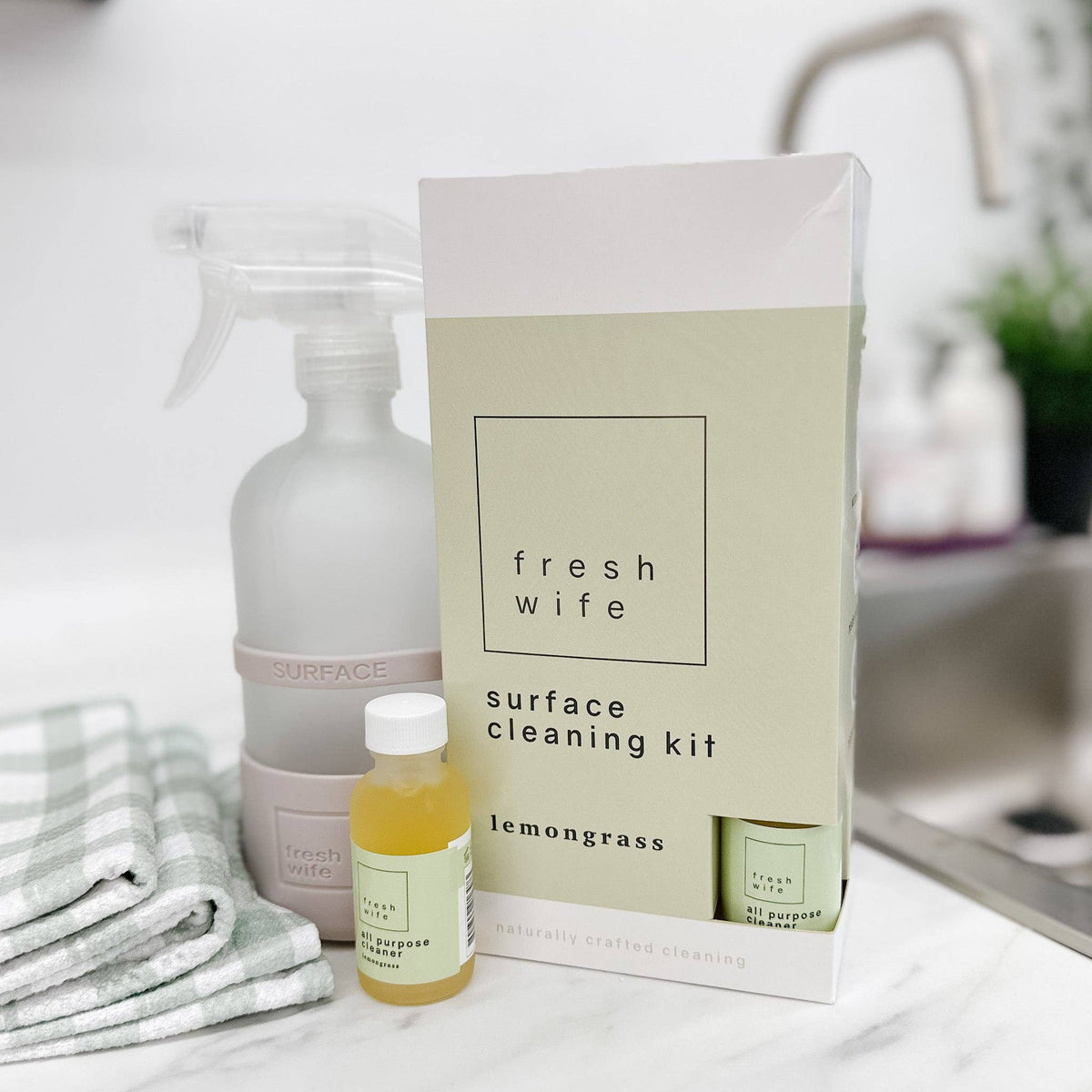 Fresh Wife Soap Company - Lemongrass All Purpose Cleaner Kit
