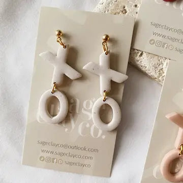 Xoxo Valentines Earrings | Handmade Polymer Clay Earrings