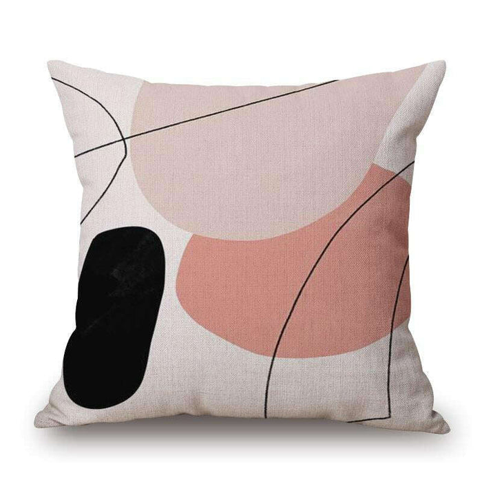 Duke Trade Throw Pillow Peach Desiree__Floral Fixx Design Studio_The Floral Fixx