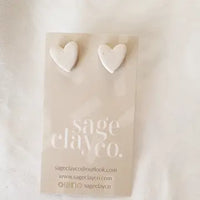 Heart Studs | Made To Order - Handmade Polymer Clay Earrings