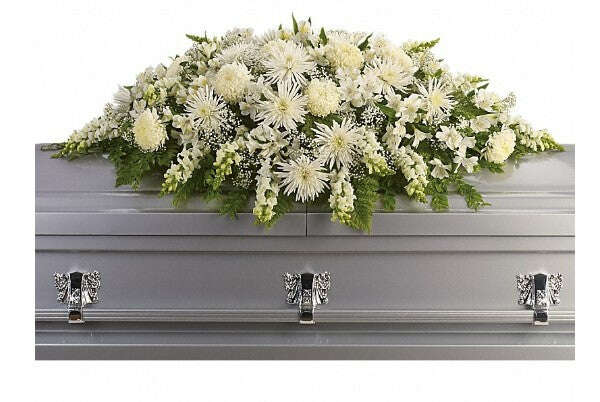 Enduring Light Casket Spray_Flower Arrangement_Floral Fixx_The Floral Fixx