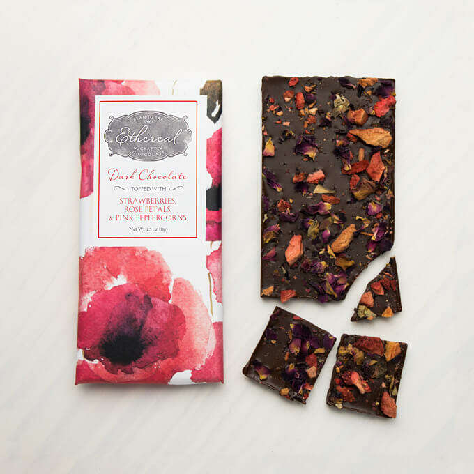 Ethereal: STRAWBERRIES + ROSE PETALS + PINK PEPPERCORNS_Chocolate and candy_The Floral Fixx_The Floral Fixx