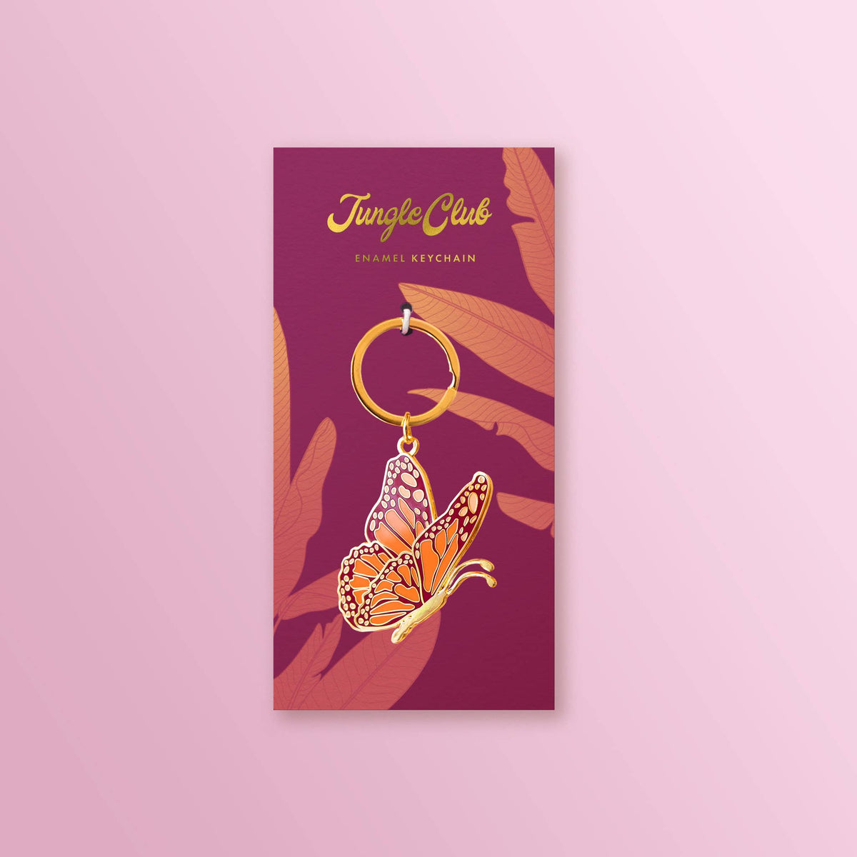 Jungle Club - Butterfly Enamel Keychain
