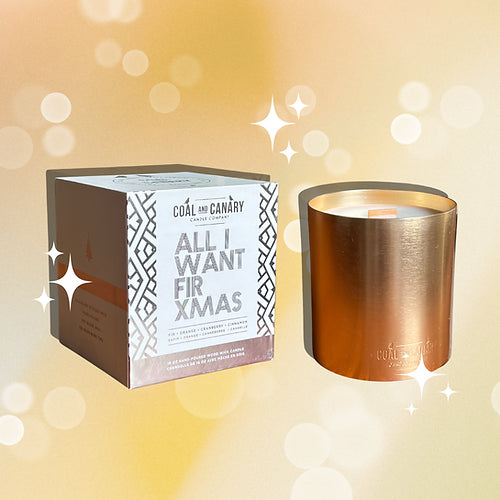 Coal & Canary Candle Co. XL Gold Xmas Candles