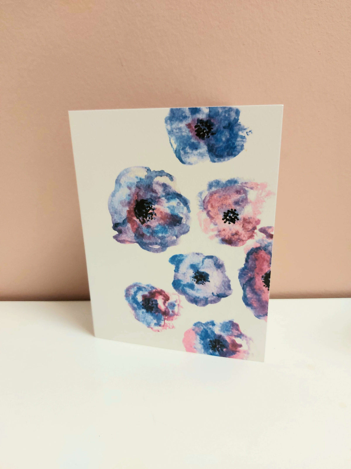 Forever & Always Donation Card- Blue Poppies_Giftware_Floral Fixx_The Floral Fixx