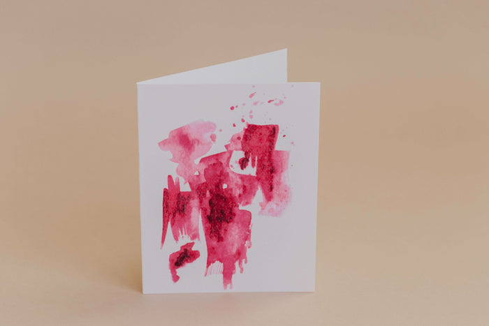 Forever & Always Donation Card- Brushstroke_Pink_Giftware_Floral Fixx_The Floral Fixx