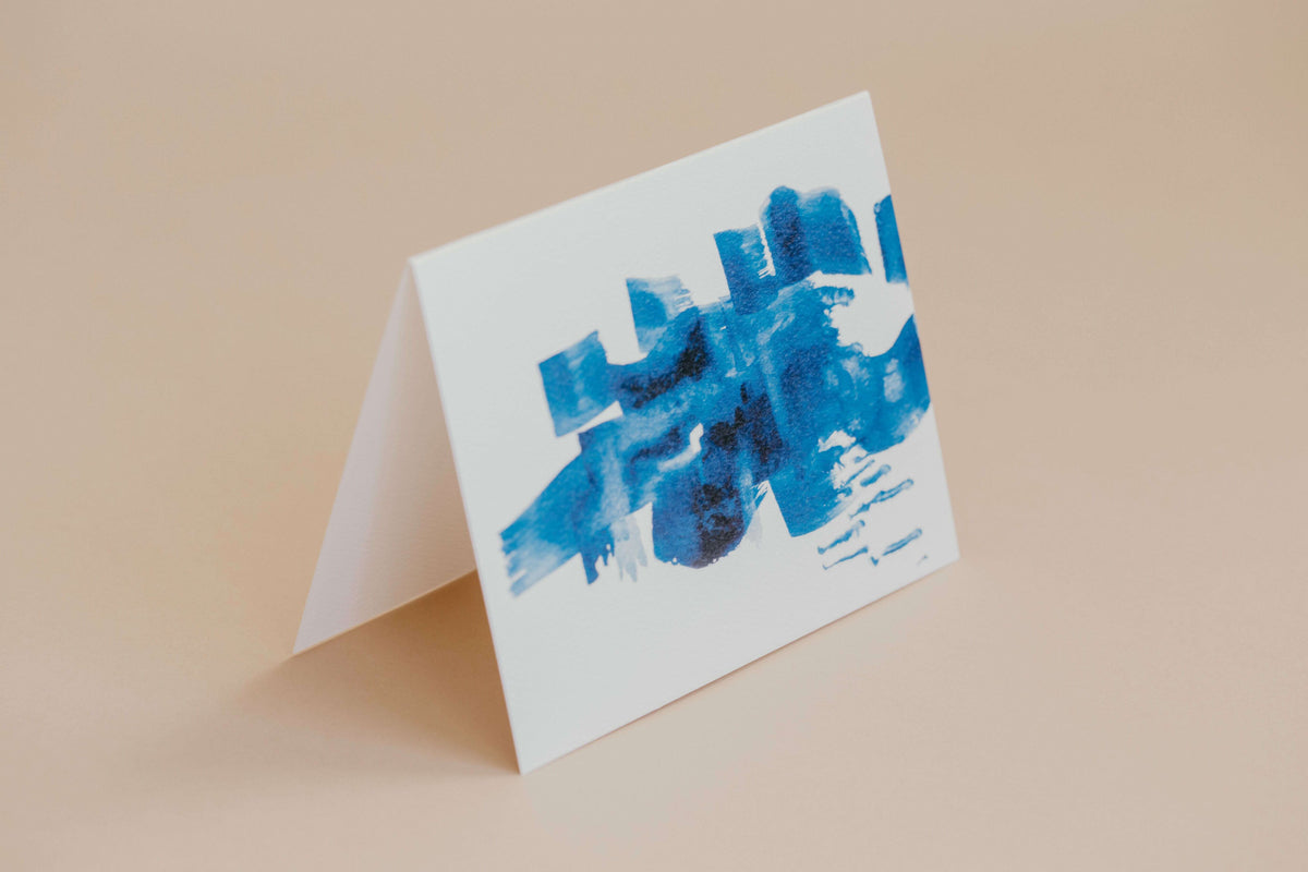 Forever & Always Donation Card- Brushstroke_Blue_Giftware_Floral Fixx_The Floral Fixx