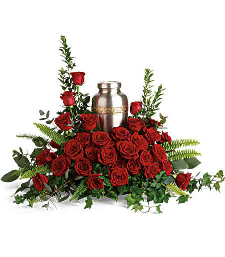 Forever In Our Hearts Cremation Tribute_Flower Arrangement_Floral Fixx_The Floral Fixx