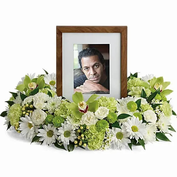 Garden Wreath Photo Tribute