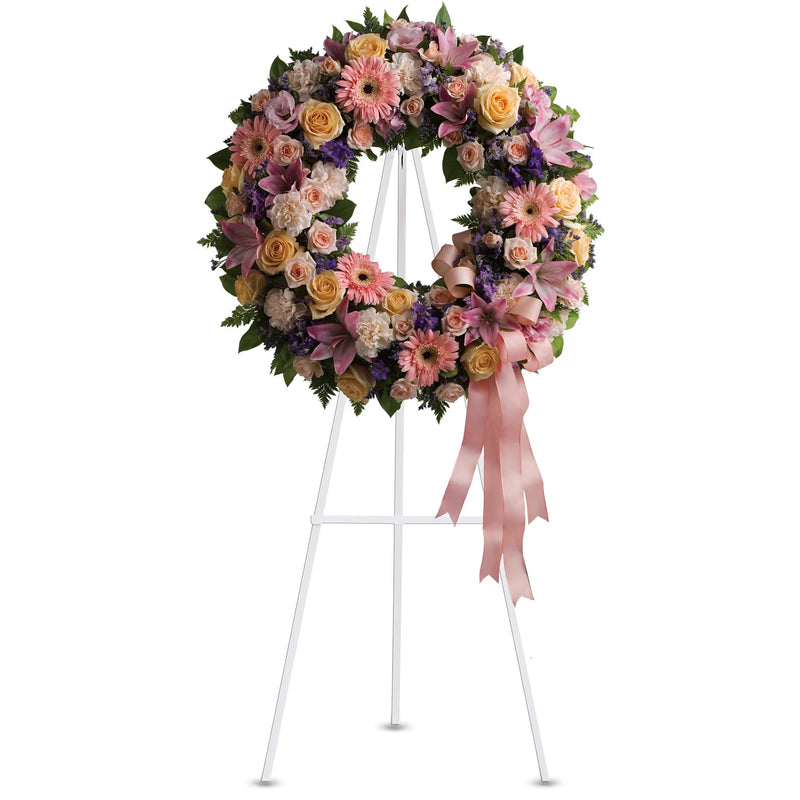 Graceful Wreath Standing Spray