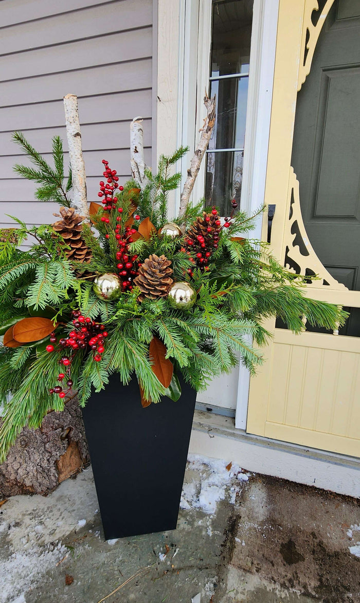 Holiday Planter Program - Berries and Pincones - Refillable year after year_Holiday_The Floral Fixx_The Floral Fixx
