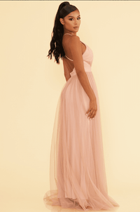 Luxxel: Blush Tulle Dress_Medium__The Floral Fixx_The Floral Fixx