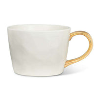 Matte Mug with Gold Handle_White__The Floral Fixx_The Floral Fixx