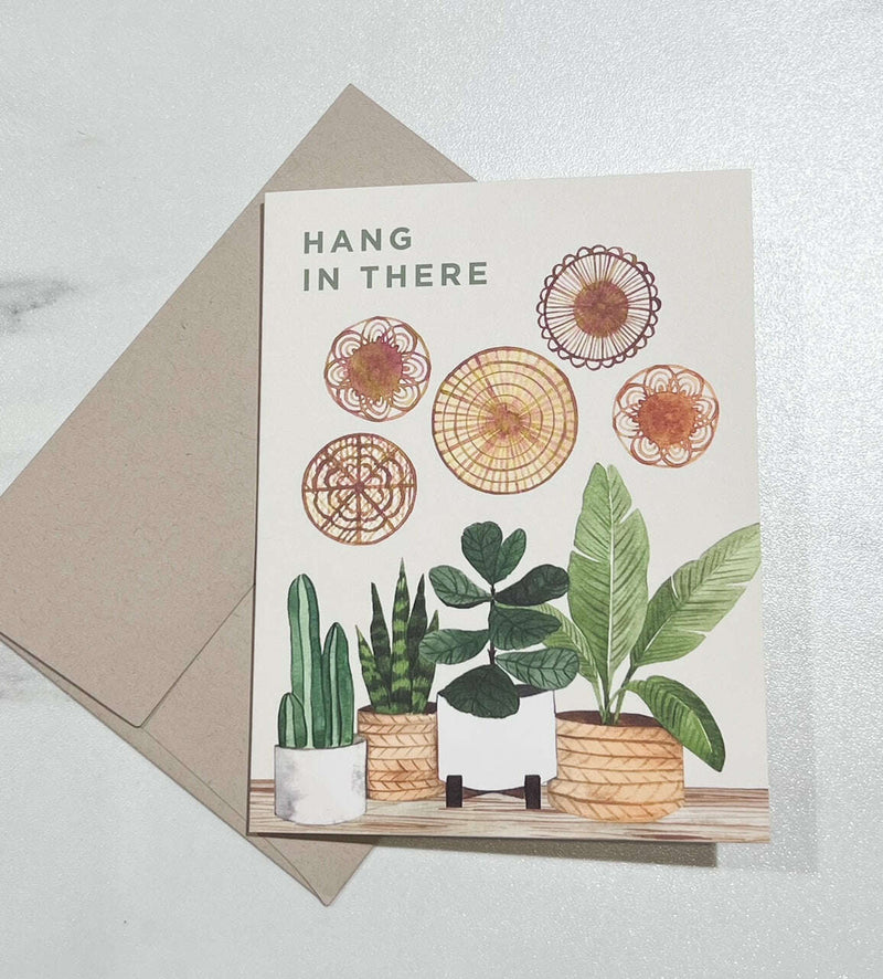 Paper Anchor Co. Greeting Cards_Hang In There_greeting card_The Floral Fixx_The Floral Fixx