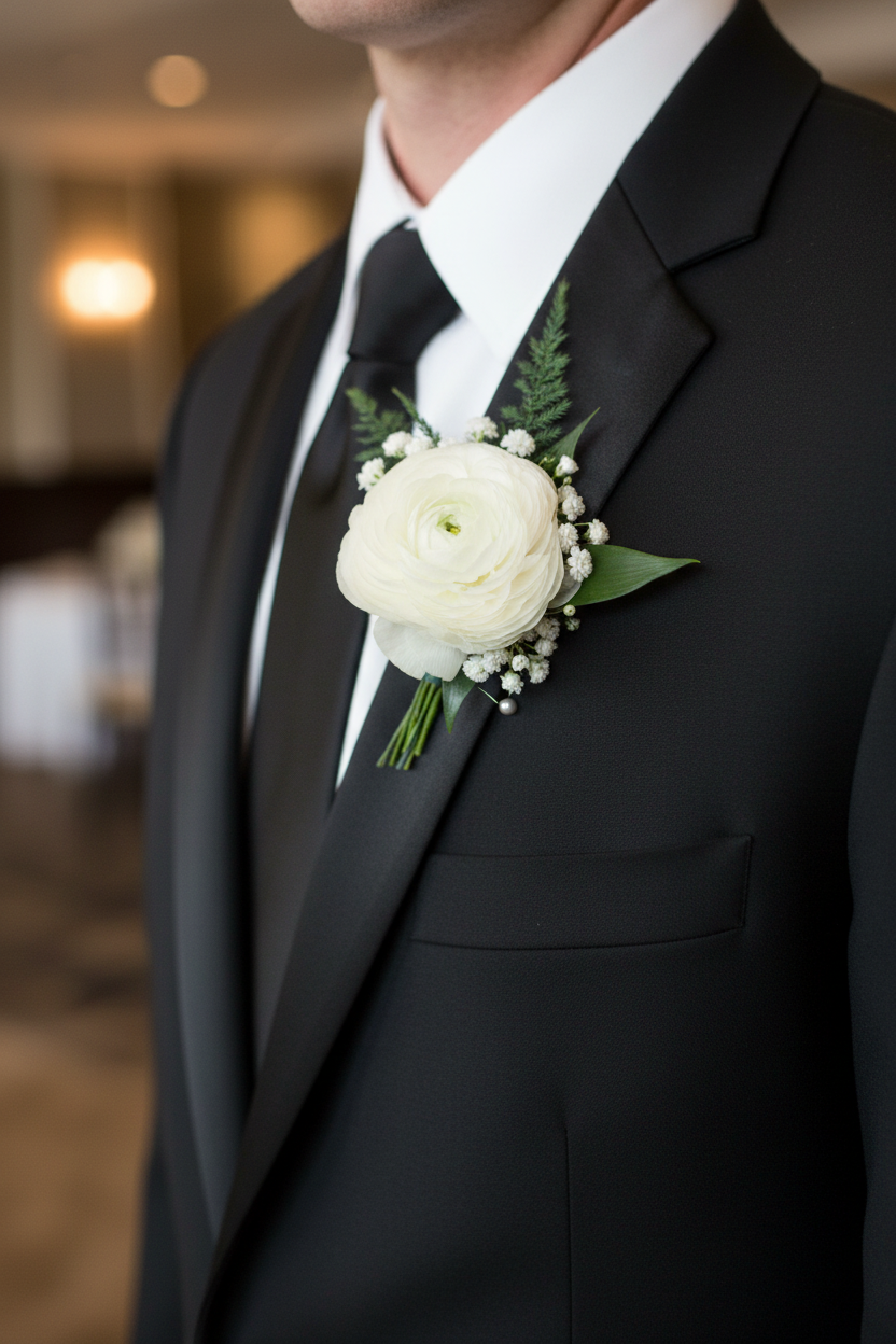 Ranunculus Corsage/Boutonniere