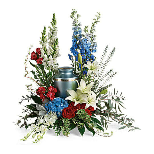Reflections Of Honor Cremation Tribute_Flower Arrangement_Floral Fixx_The Floral Fixx