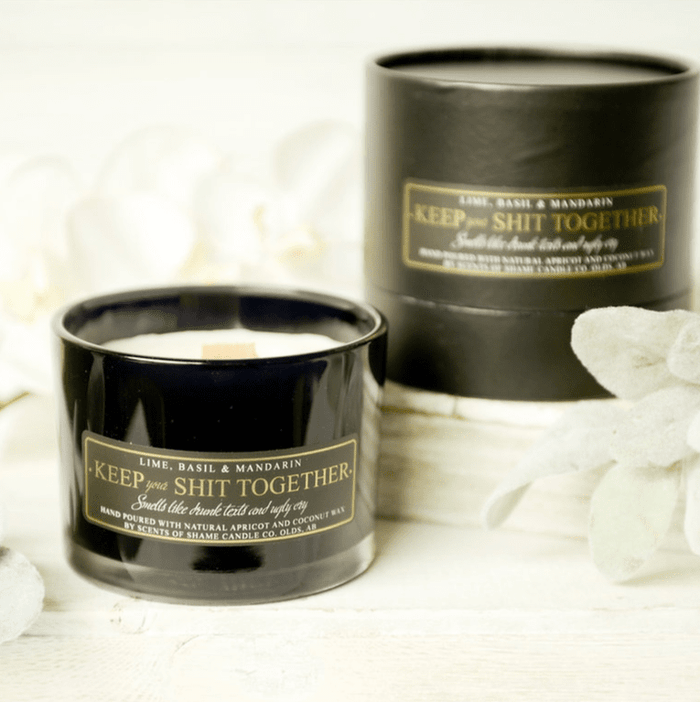Scents Of Shame: KEEP YOUR SH*T TOGETHER_Candle_Floral Fixx Design Studio_The Floral Fixx