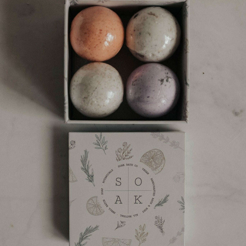 SOAK Mini Bath Bomb Gift Box__The Floral Fixx_The Floral Fixx