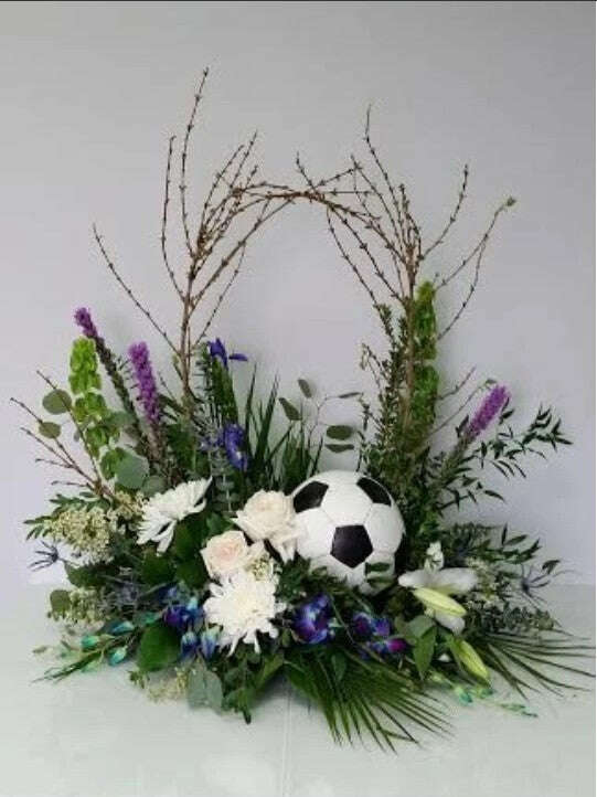 Sport Stars_Soccer Admirer_Flower Arrangement_Floral Fixx_The Floral Fixx