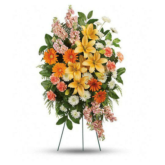 Treasured Lilies Spray_Flower Arrangement_Floral Fixx_The Floral Fixx